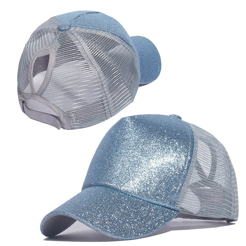 Wholesale Cotton Sequin Cotton Fabric Baseball Caps